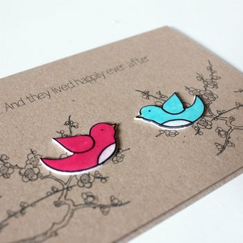 Happily Ever After Engagement Card, Love Birds, 5 of 5