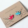 Happily Ever After Engagement Card, Love Birds, thumbnail 4 of 5