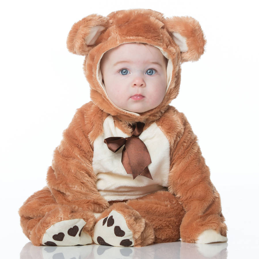 Baby Teddy Bear Dress Up Costume, 1 of 5