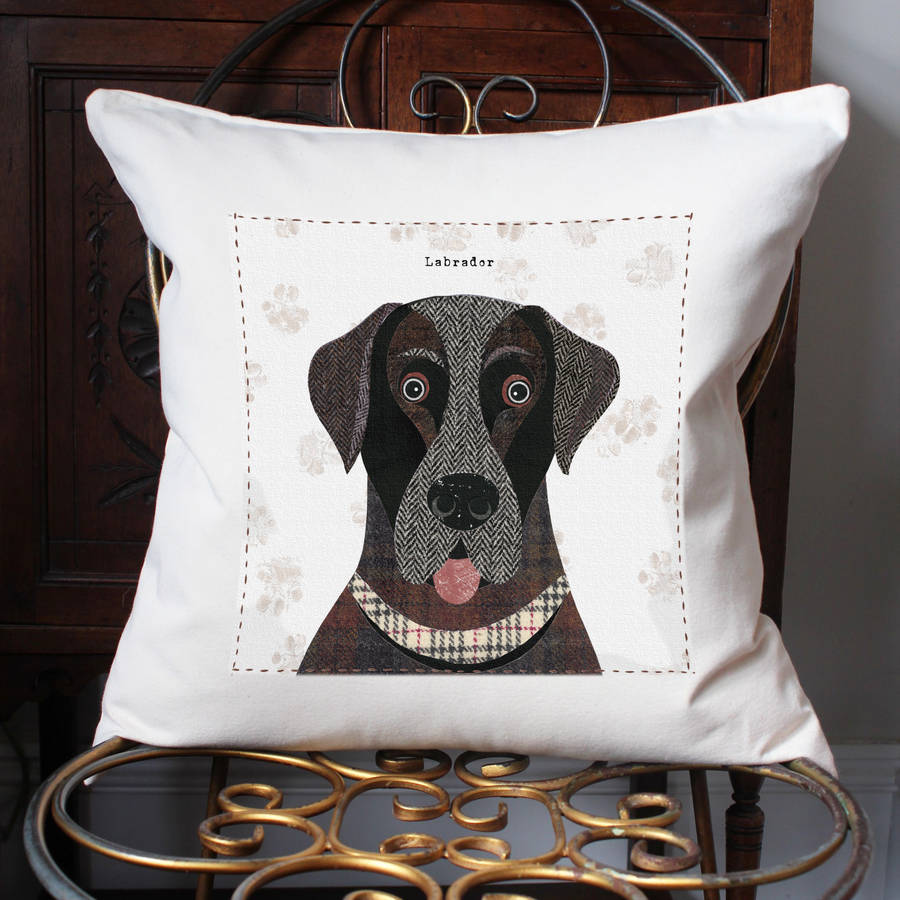 dog shaped cushion personalised