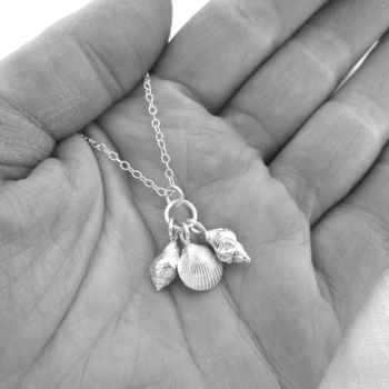 Handmade Solid Silver Shell Necklace, 2 of 2
