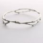 Sterling Silver Arctic Twig Bangle, thumbnail 3 of 3