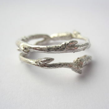 Sterling Silver Arctic Twig Ring, 2 of 2