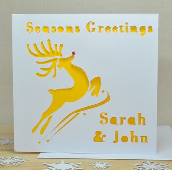 Pack Of Four Laser Cut Christmas Cards, 5 of 5