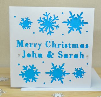 Pack Of Four Laser Cut Christmas Cards, 4 of 5
