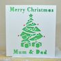 Pack Of Four Laser Cut Christmas Cards, thumbnail 2 of 5