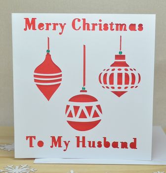 Pack Of Four Laser Cut Christmas Cards, 3 of 5