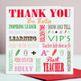 Personalised Thank You Teacher Card, thumbnail 1 of 2