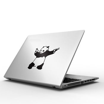 Banksy Panda Decal For Macbook, 4 of 4