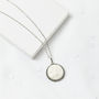 Silver Plated Carved Moonphase Necklace, thumbnail 5 of 5