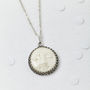 Silver Plated Carved Moonphase Necklace, thumbnail 3 of 5