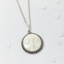 Silver Plated Carved Moonphase Necklace, thumbnail 1 of 5