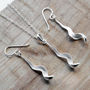 Sterling Silver Falling Leaf Jewellery Set, thumbnail 1 of 6