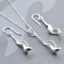 Sterling Silver Falling Leaf Jewellery Set, thumbnail 2 of 6