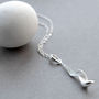 Sterling Silver Falling Leaf Necklace, thumbnail 2 of 7