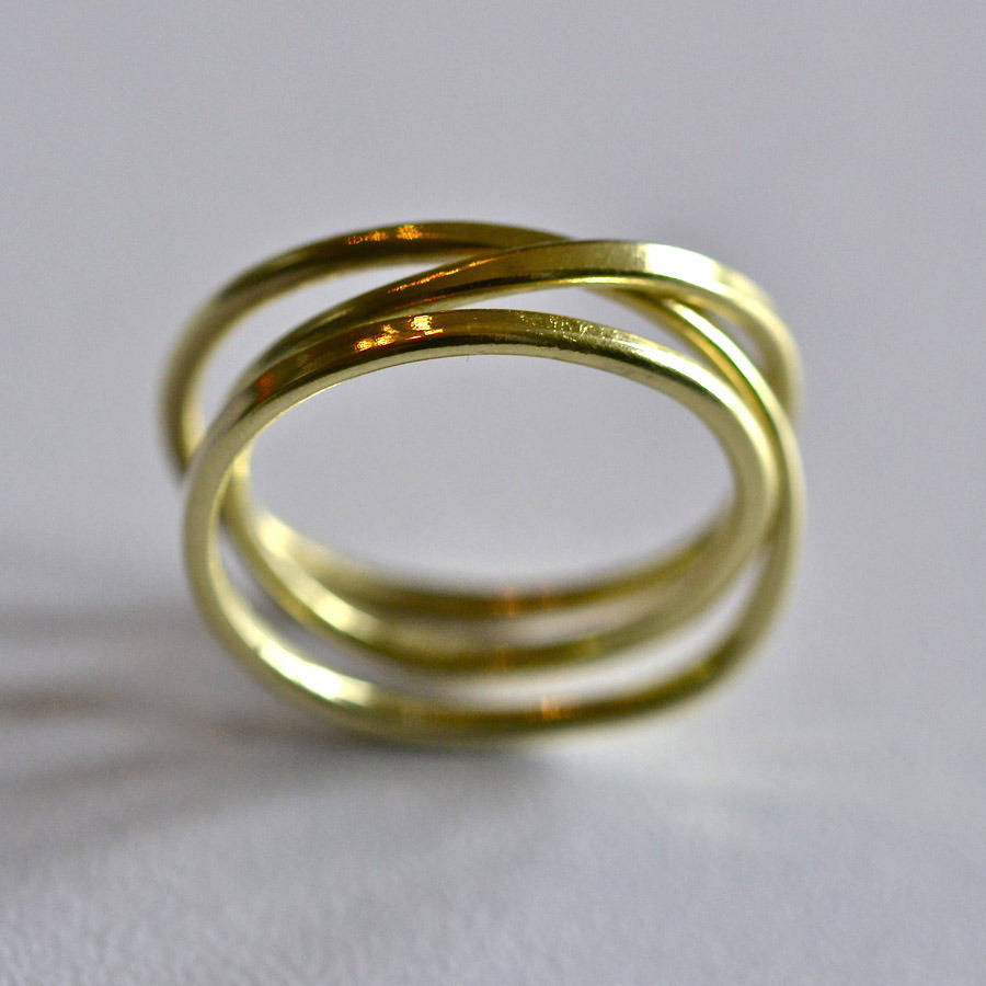 Handmade Yellow Gold Cosmic Wedding Ring By Fran Regan Jewellery ...