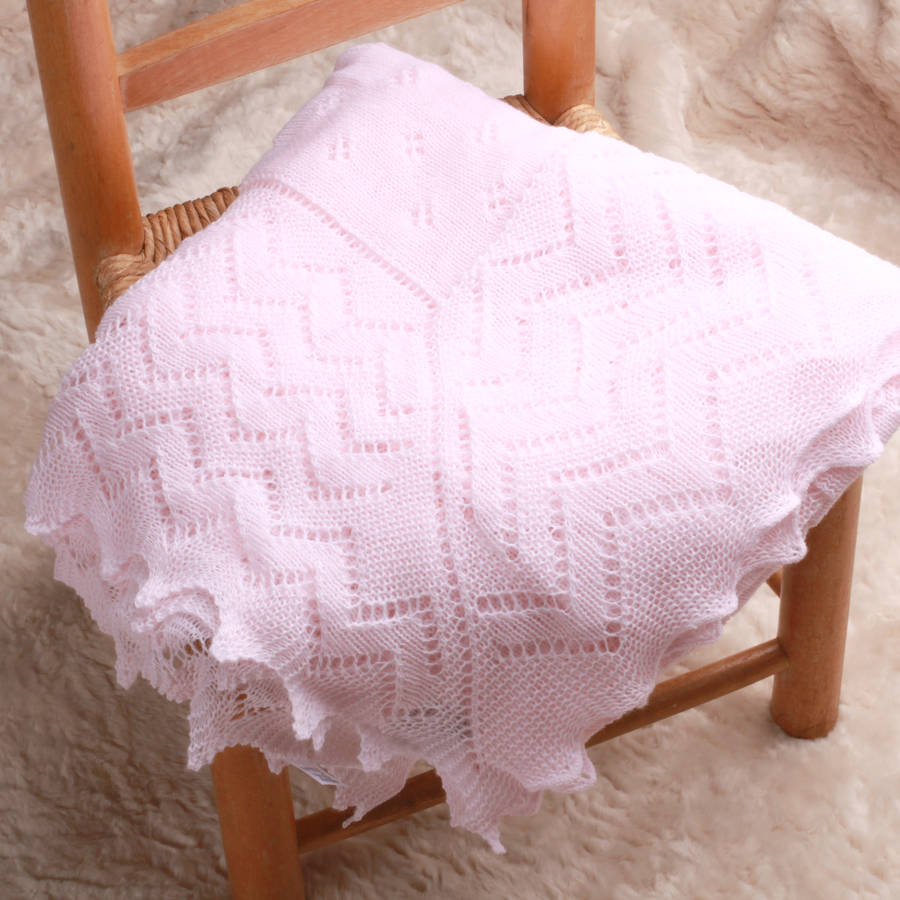 soft knit baby shawl by adore baby | notonthehighstreet.com