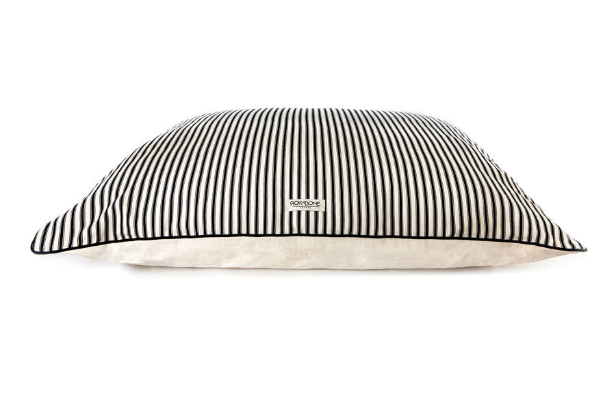 Rokabone Marine Ticking Pillow Bed By Rokabone | notonthehighstreet.com