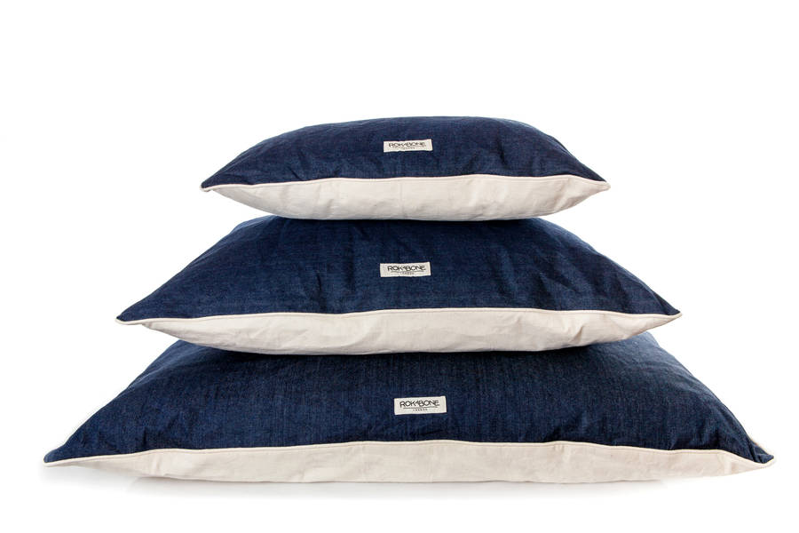 Rokabone Indigo Denim Pillow Bed By Rokabone
