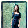 Party Dress In Emerald And Blackcurrant Lace, thumbnail 3 of 6