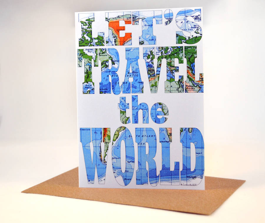 travel the world card