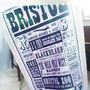 Bristol Facts Tea Towel, thumbnail 1 of 2