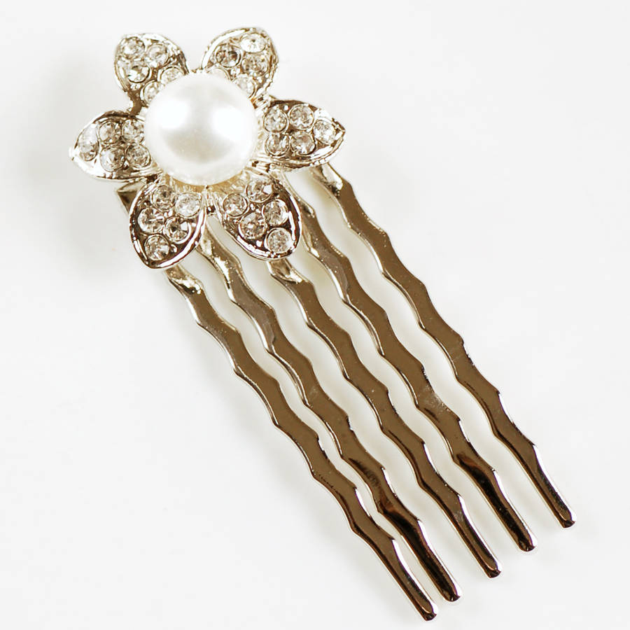 flower hair pin by highland angel