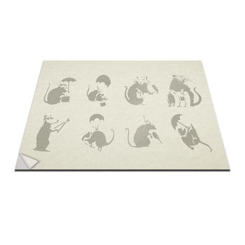 Banksy Rats Wall Art Decal Pack, 2 of 5