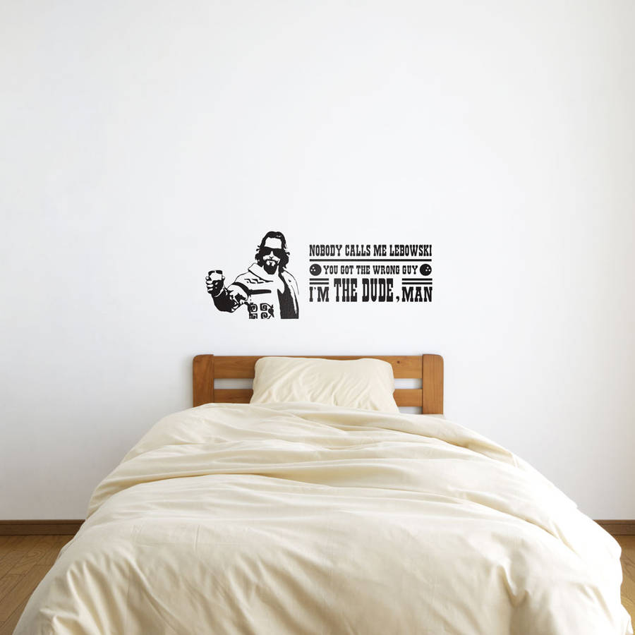 The Dude Quote Wrong Guy Wall Art By Vinyl Revolution ...