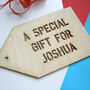 Giant Personalised Wooden Large Gift Tag, thumbnail 2 of 9