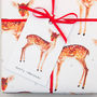 Fawn In The Snow Eco Friendly Christmas Wrapping Paper, thumbnail 3 of 5