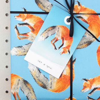 Fox Eco Friendly Wrapping Paper Pack, 2 of 3