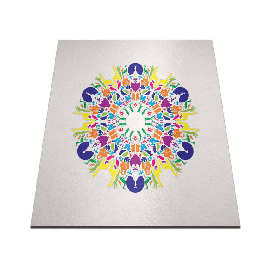 animal kingdom mandala wall art sticker by vinyl revolution
