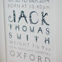 Personalised Boy's Birth Print In Mount, thumbnail 3 of 7