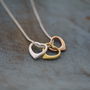 Trio Of Hearts Sterling Silver Necklace, thumbnail 1 of 7