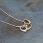 Trio Of Hearts Sterling Silver Necklace, thumbnail 3 of 7