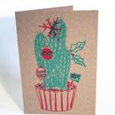 Festive Houseplant Christmas Card By Memo Illustration