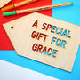 Giant Personalised Wooden Large Gift Tag, thumbnail 1 of 9