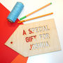 Giant Personalised Wooden Large Gift Tag, thumbnail 3 of 9