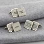 Personalised White Wedding Party Cufflinks, thumbnail 1 of 5