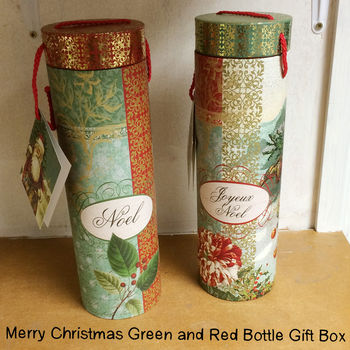 Personalised Christmas Tree Wine Gift With Your Message, 4 of 5