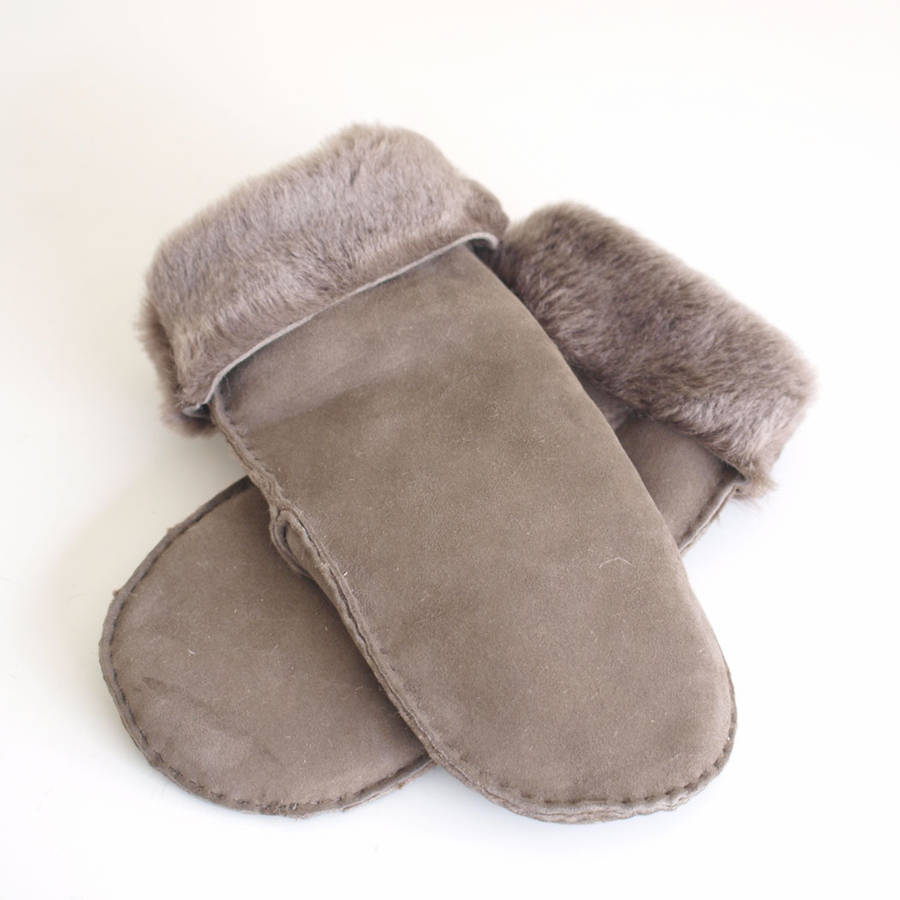 sheepskin mittens by idyll home | notonthehighstreet.com