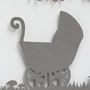 New Baby Christening Papercut Gift In Mount, thumbnail 3 of 4