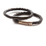Luxury Rose Gold And Black Leather Bracelet, thumbnail 4 of 6