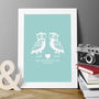 Personalised 'Owl Always Love You' Couples Print, thumbnail 1 of 4