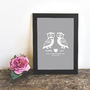 Personalised 'Owl Always Love You' Couples Print, thumbnail 2 of 4