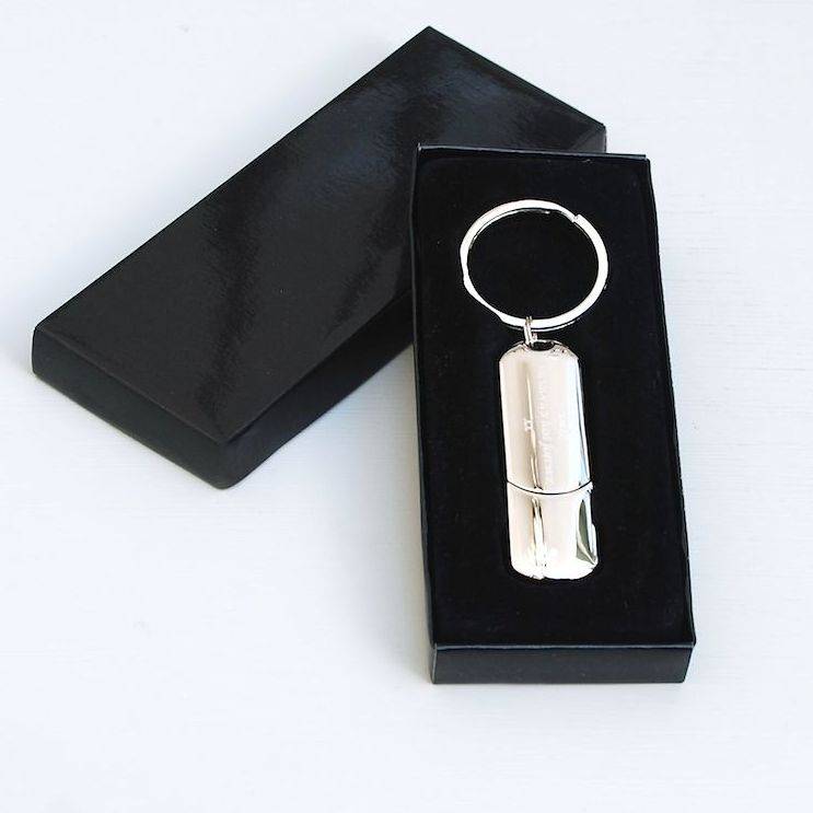 personalised usb flash drive keyring by penelopetom