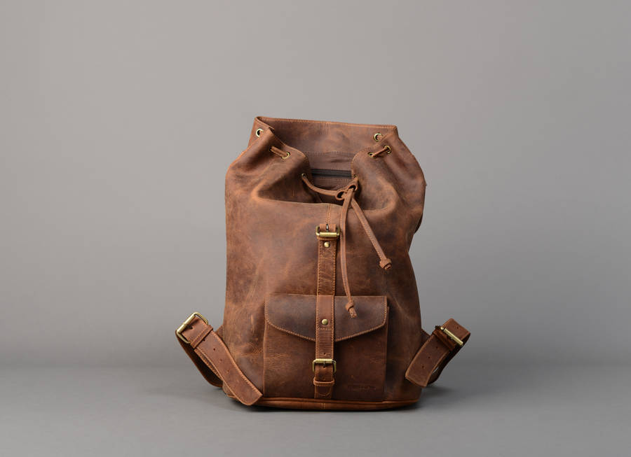 Lincon Backpack In Full Leather By Forbes & Lewis | notonthehighstreet.com