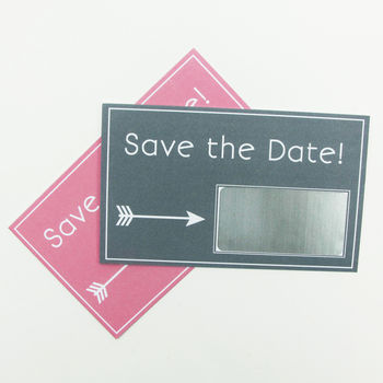 Personalised Save The Date Scratchcard, 2 of 2
