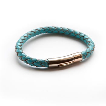 Luxury Leather And Rose Gold Bracelet, 3 of 7